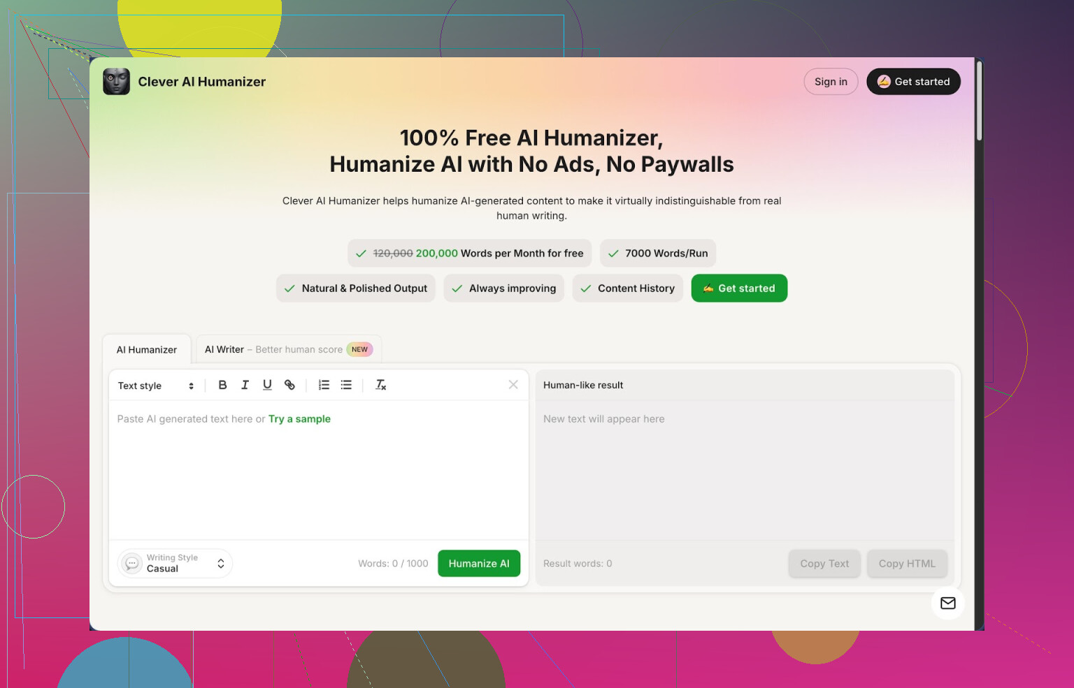 Recensione di Clever AI Humanizer