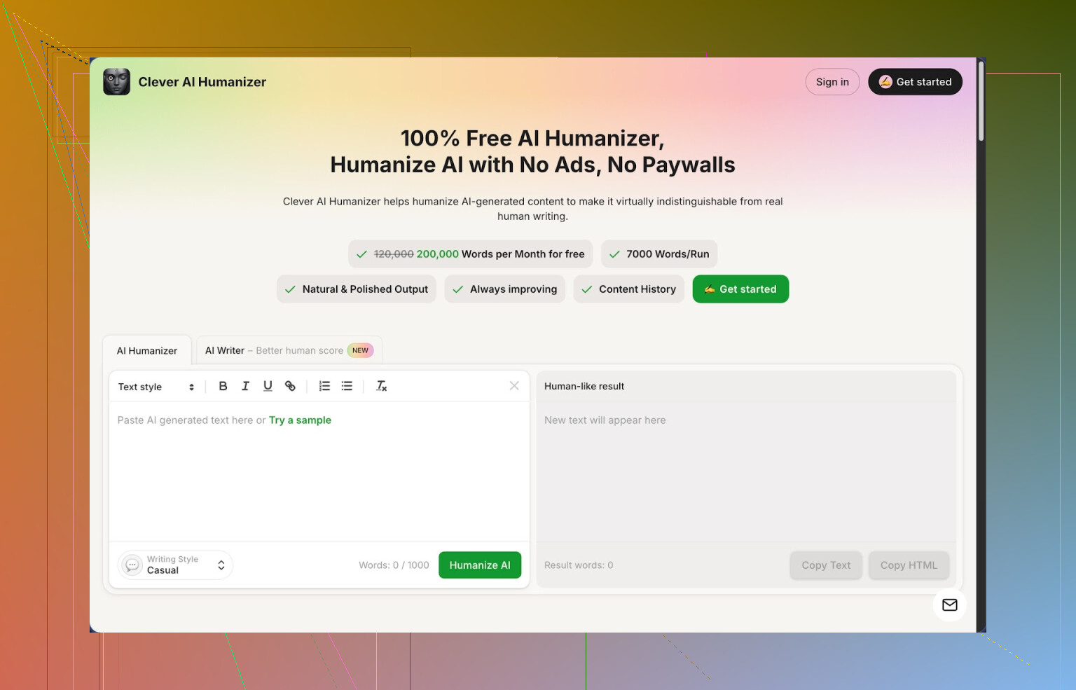 Reseña de Clever AI Humanizer